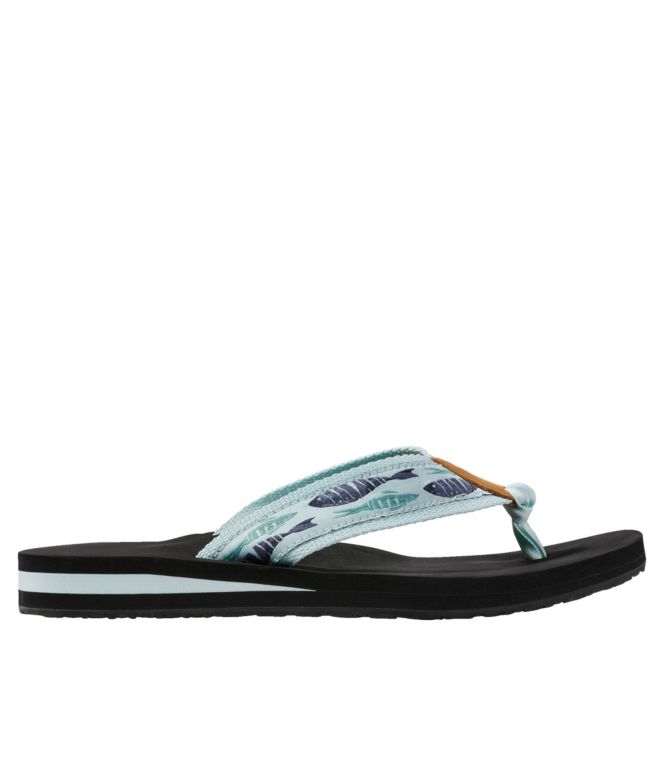 Women's Original Maine Isle Flip-Flops, Motif - LLBeanoutlets