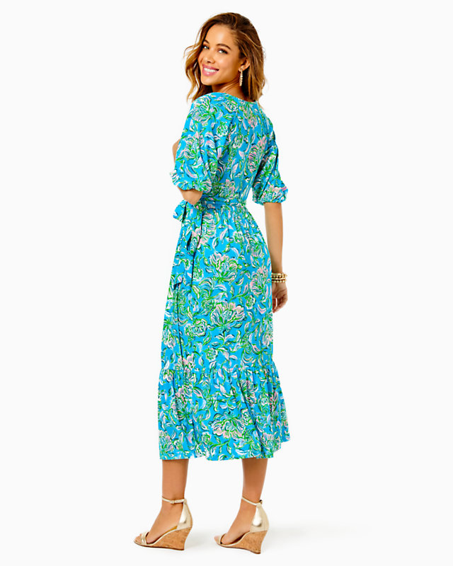 Brantley Midi Wrap Dress - LLBeanoutlets