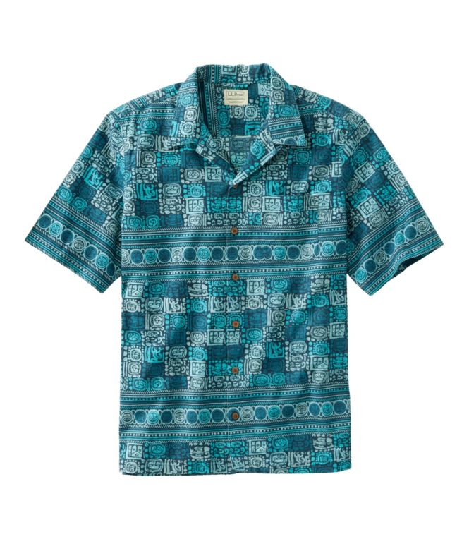 Men's Tropics Shirt, Short-Sleeve Print - LLBeanoutlets