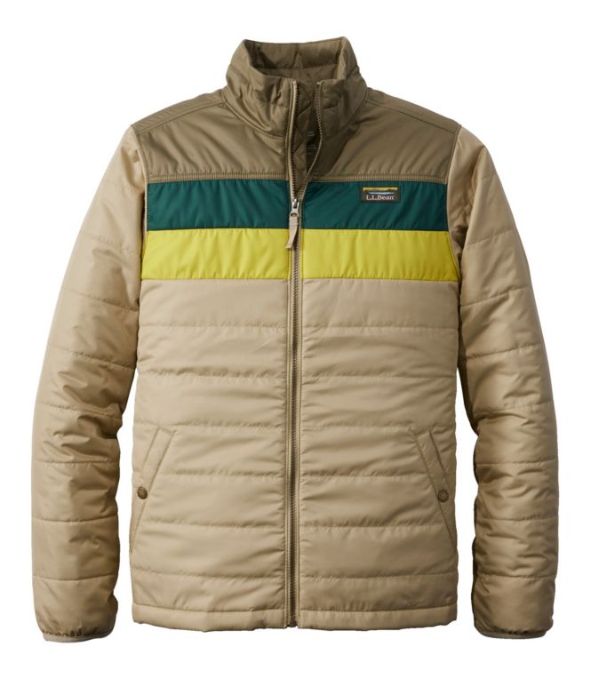 Men's Mountain Classic Puffer Jacket, Colorblock - LLBeanoutlets