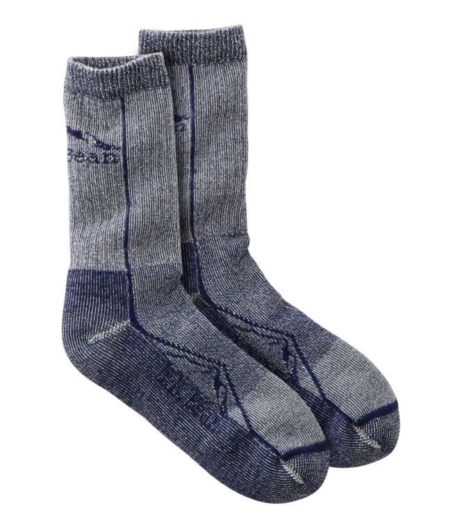 Adults' Cresta Wool Lightweight Hiking Socks, Crew - LLBeanoutlets