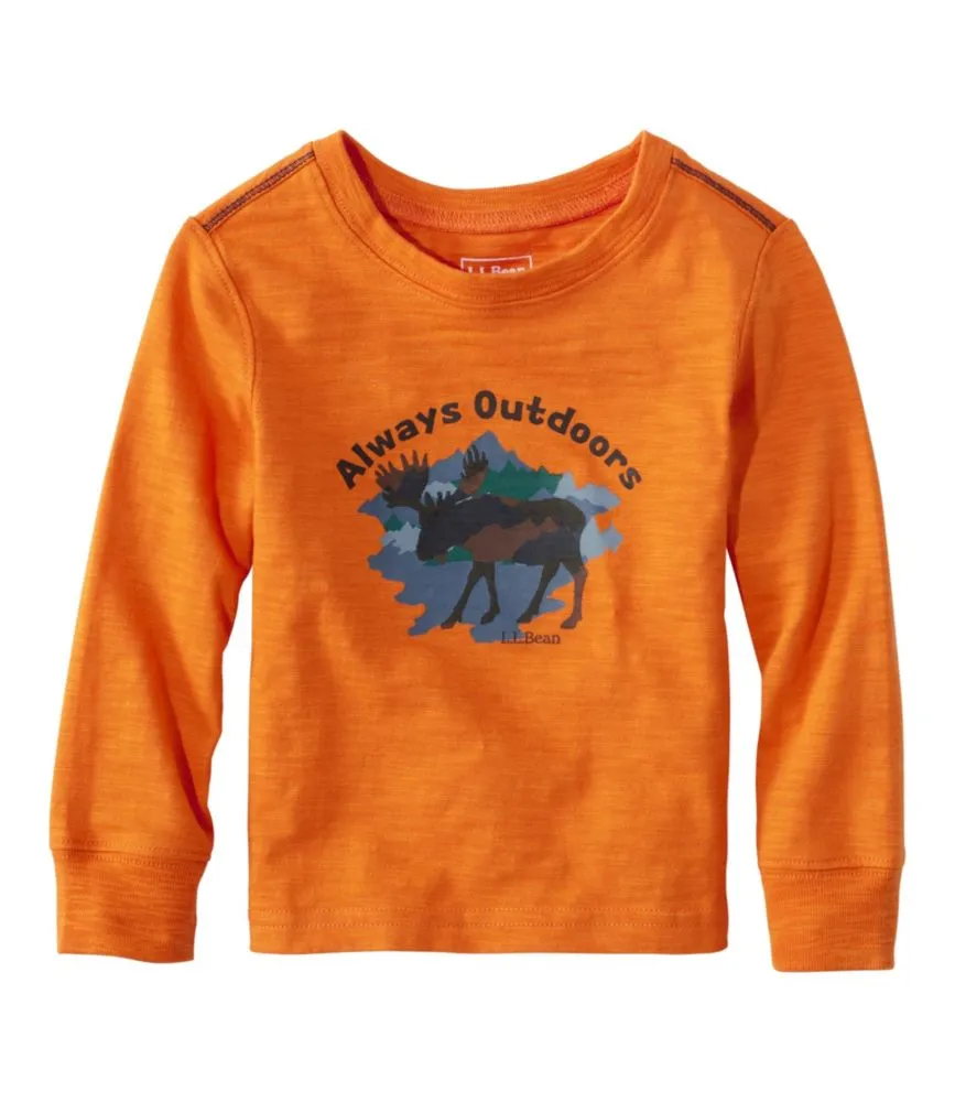 Infants' and Toddlers' Graphic Tee, Long-Sleeve Glow-in-the-Dark - LLBeanoutlets