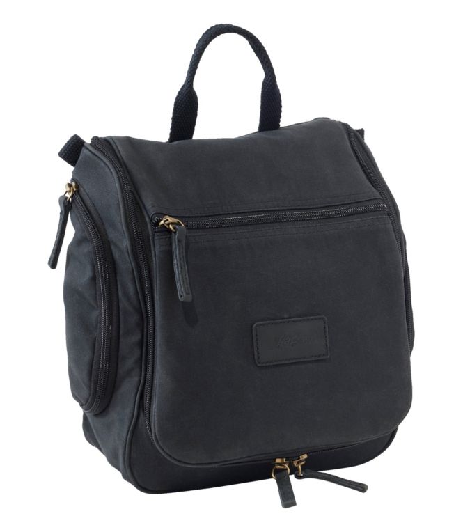 Waxed-Canvas Personal Organizer Toiletry Bag, Medium - LLBeanoutlets