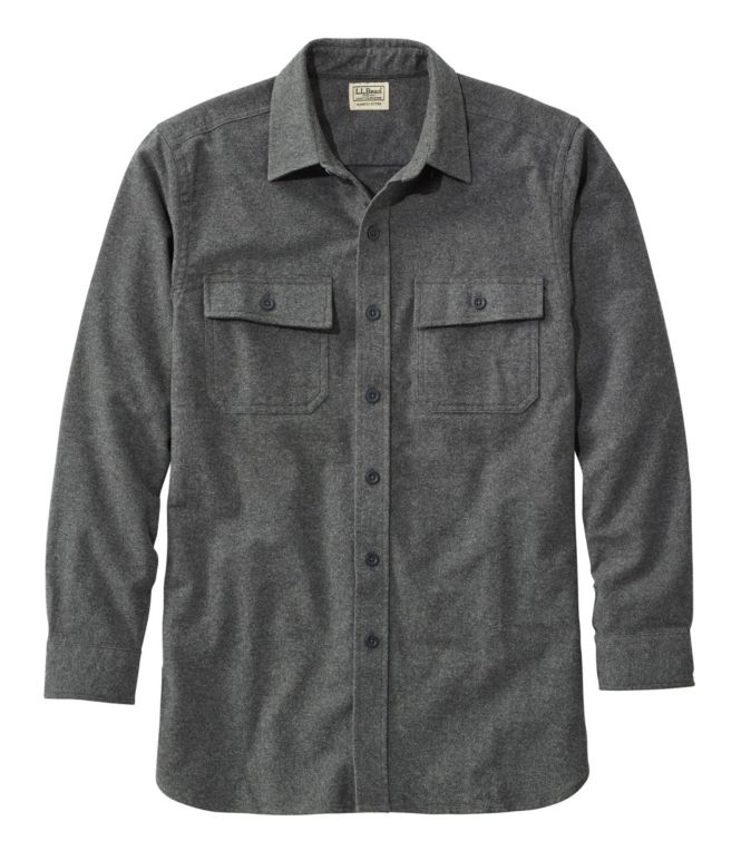 Men's Chamois Shirt, Slightly Fitted - LLBeanoutlets