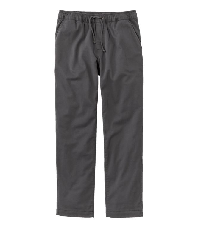 Men's Comfort Stretch Dock Pants, Standard Fit, Straight Leg, Flannel-Lined - LLBeanoutlets