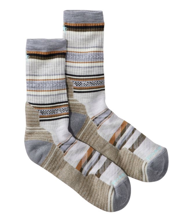 Men's Smartwool Hike Light Cushion Panorama Socks, Crew - LLBeanoutlets