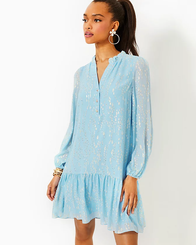 Evaline Silk Dress - LLBeanoutlets