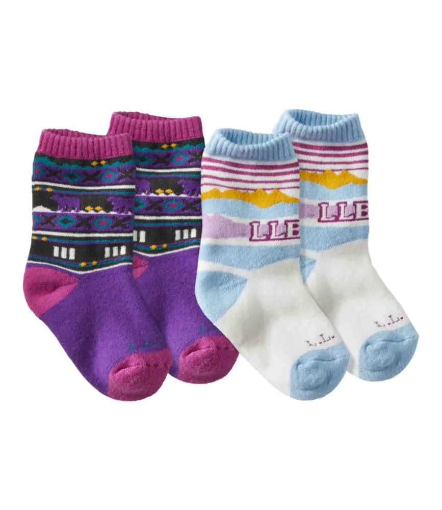 Toddlers' Katahdin Socks, Two-Pack - LLBeanoutlets