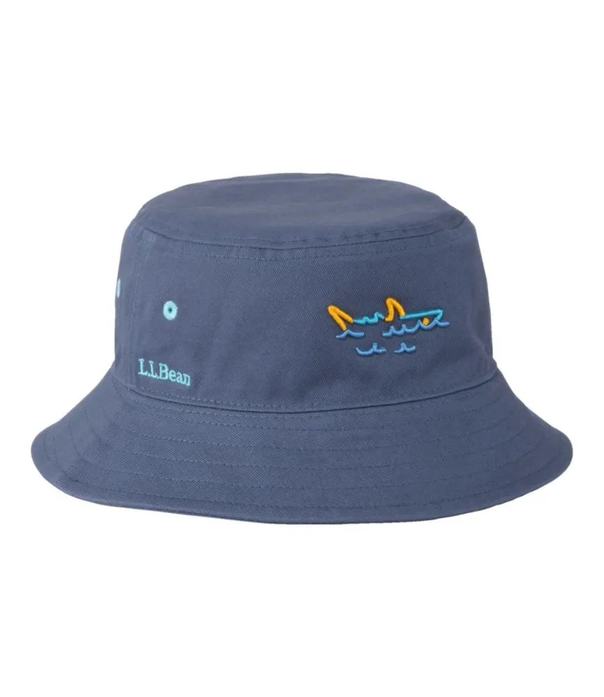 Kids' Bean's Reversible Cotton Bucket Hat - LLBeanoutlets