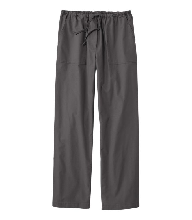 Women's Sunwashed Canvas Pants, High-Rise Straight-Leg - LLBeanoutlets
