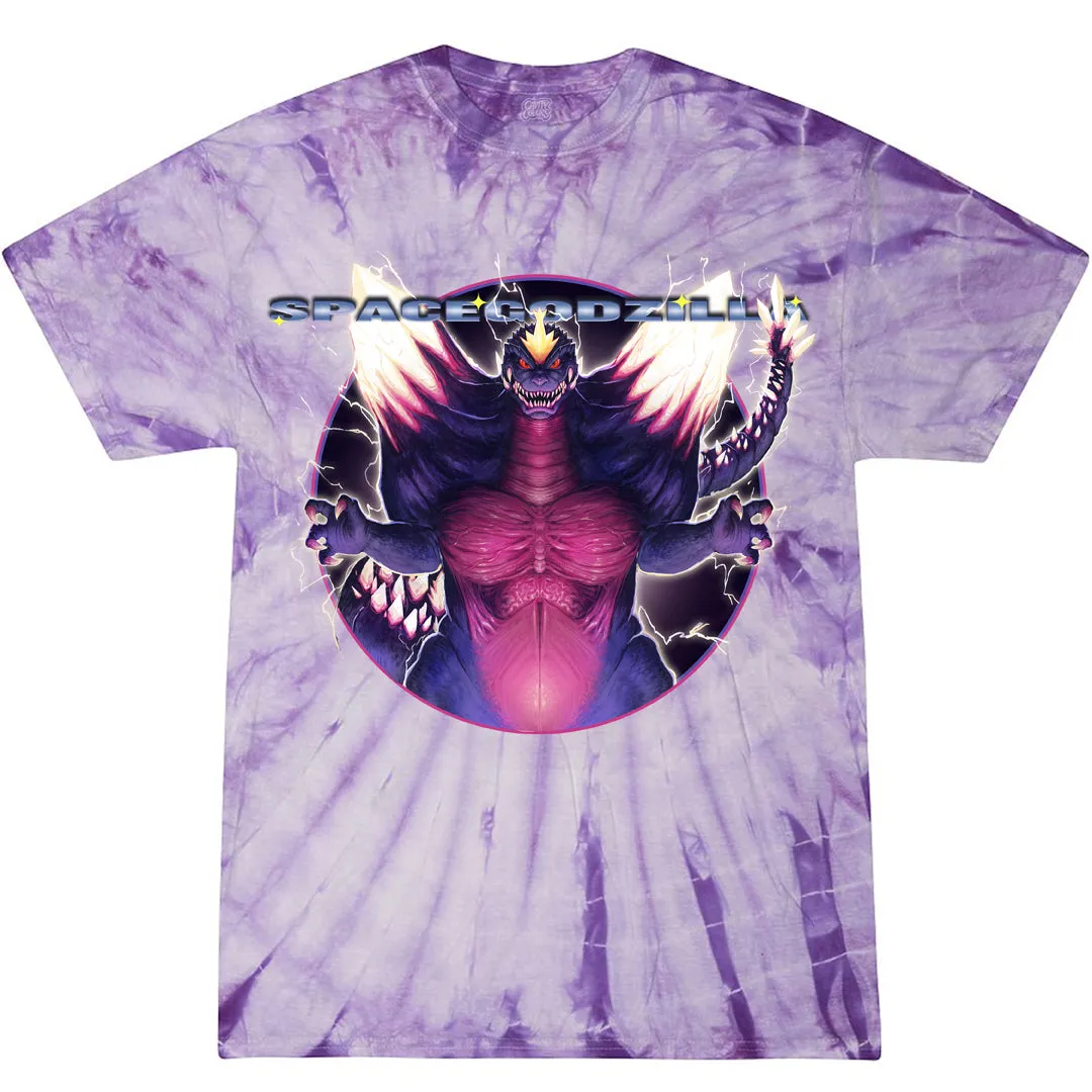 SPACEGODZILLA - T-SHIRT (CRYSTAL PURPLE TIE DYE) - LLBeanoutlets