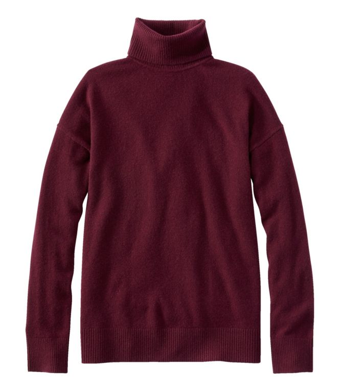 Women's Classic Cashmere Sweater, Turtleneck - LLBeanoutlets