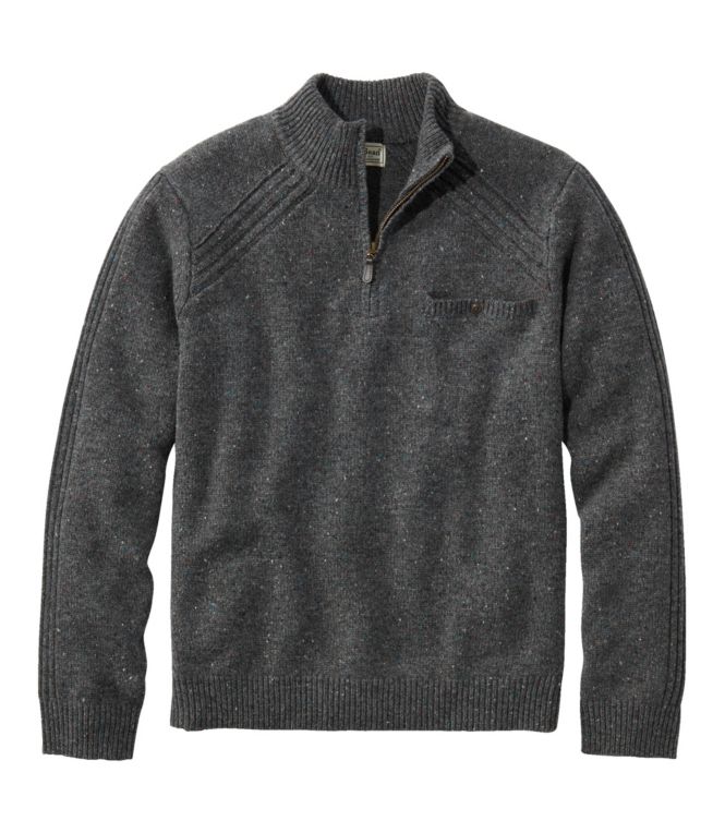 Men's Rangeley Merino Sweater, Quarter-Zip - LLBeanoutlets