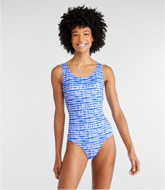 Women's BeanSport Swimwear, Scoopneck Tanksuit, Print - LLBeanoutlets