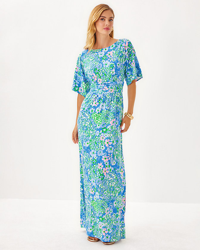 Parigi Boat Neck Maxi Dress - LLBeanoutlets