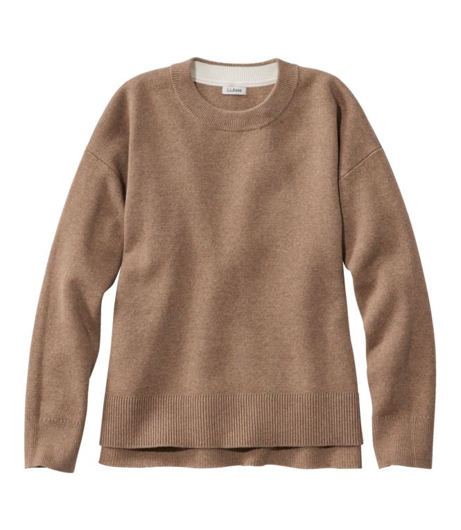 Women's Wicked Soft Cotton/Cashmere Crewneck Sweater - LLBeanoutlets