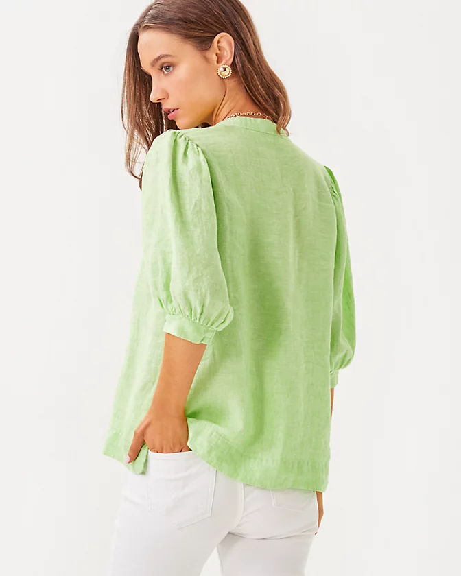 Mialeigh Linen Top - LLBeanoutlets