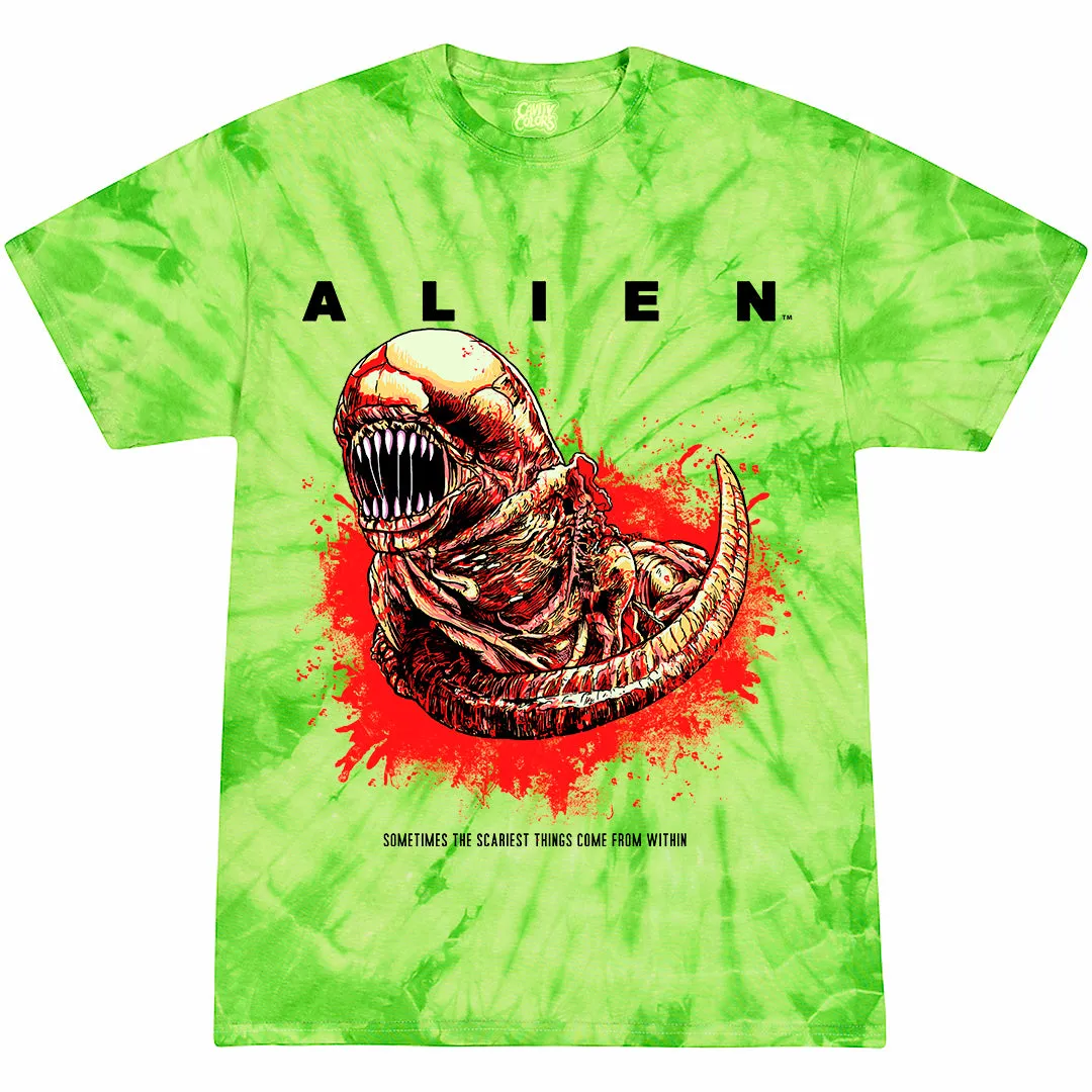 ALIEN: CHESTBURSTER - T-SHIRT (ACID BLOOD TIE DYE) - LLBeanoutlets