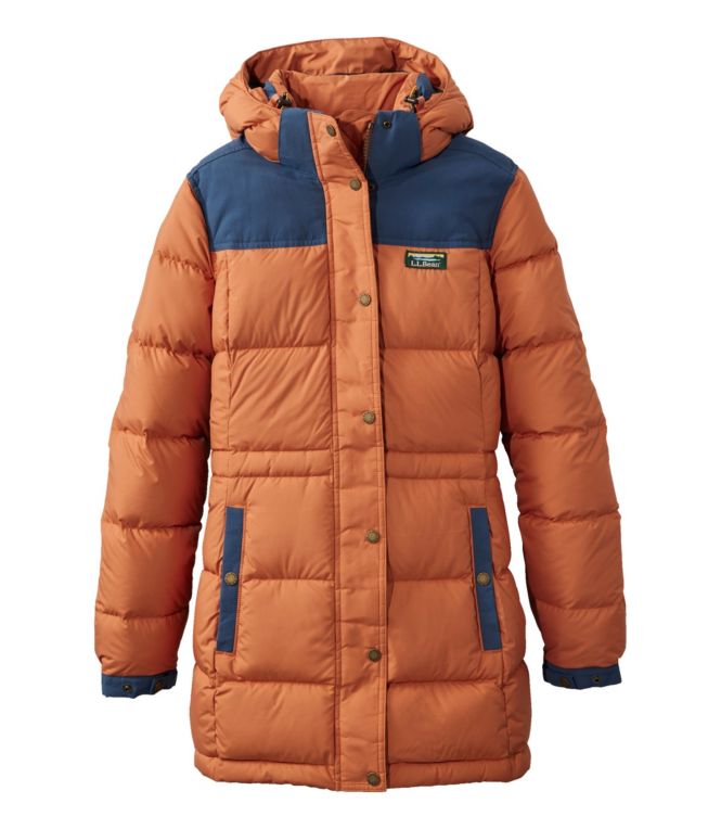 Women's Mountain Classic Down Parka, Colorblock - LLBeanoutlets