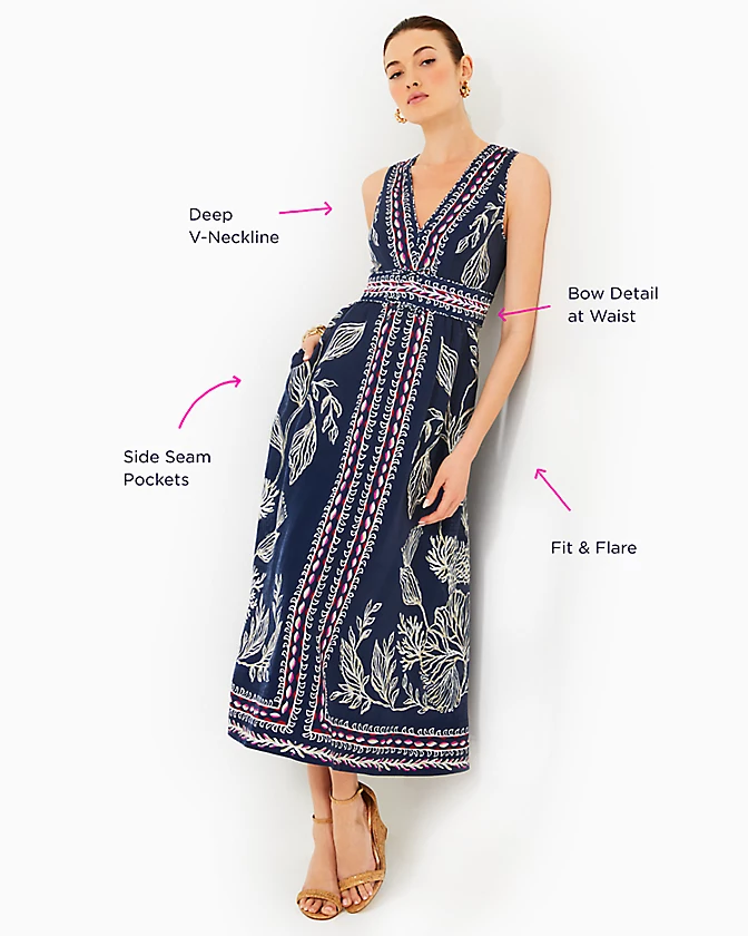 Daniella Midi Dress - LLBeanoutlets