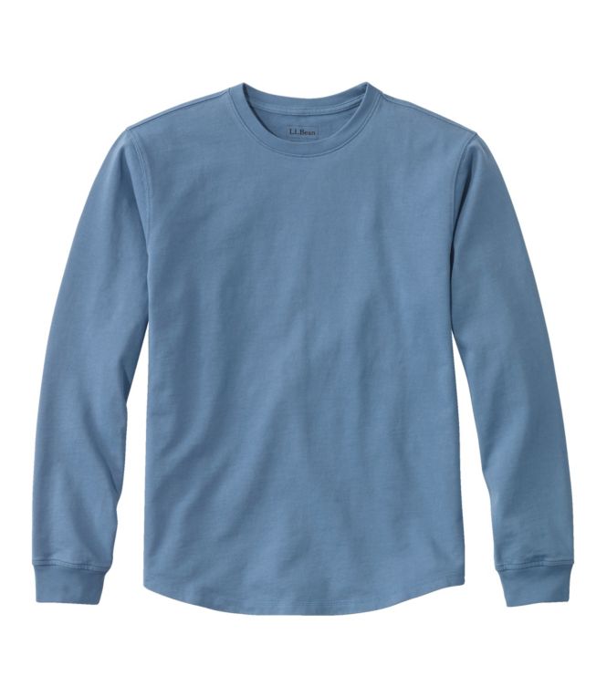 Men's BeanBuilt Cotton Tee, Without Pocket, Long-Sleeve - LLBeanoutlets