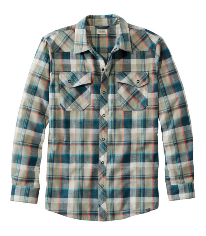 Men's Katahdin Performance Flannel Shirt, Slightly Fitted - LLBeanoutlets