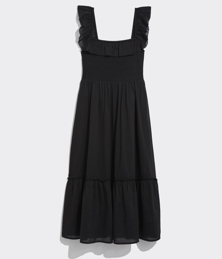 Smocked Midi Dress - LLBeanoutlets