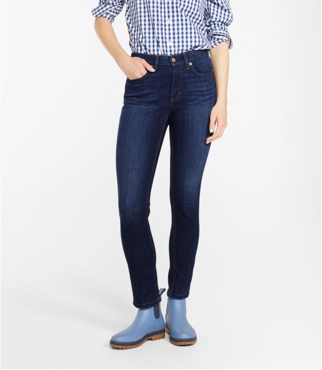 Women's BeanFlex? Jeans, High-Rise Slim-Leg Ankle - LLBeanoutlets