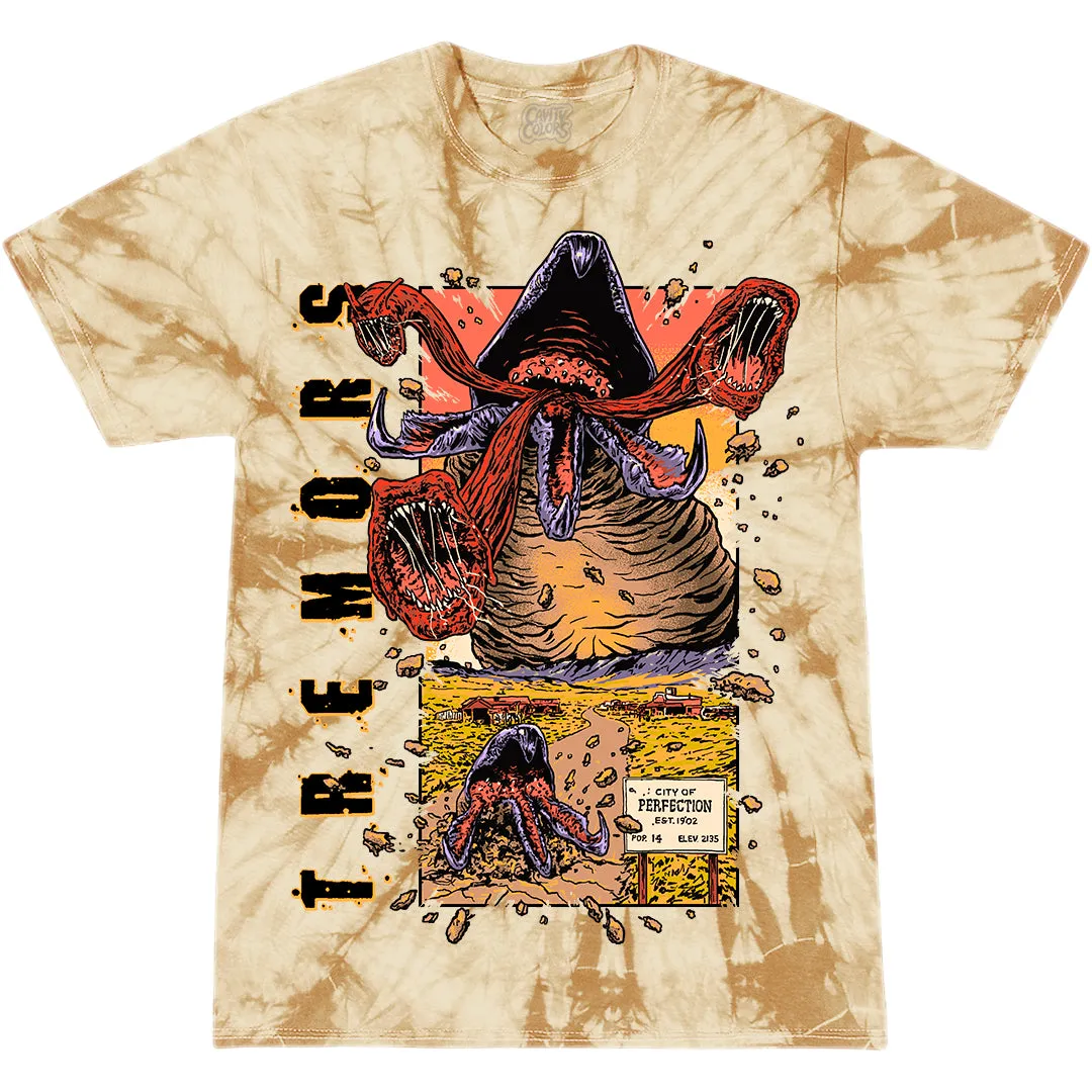 TREMORS: '90s HORROR - T-SHIRT (DESERT HEAT TIE DYE) - LLBeanoutlets