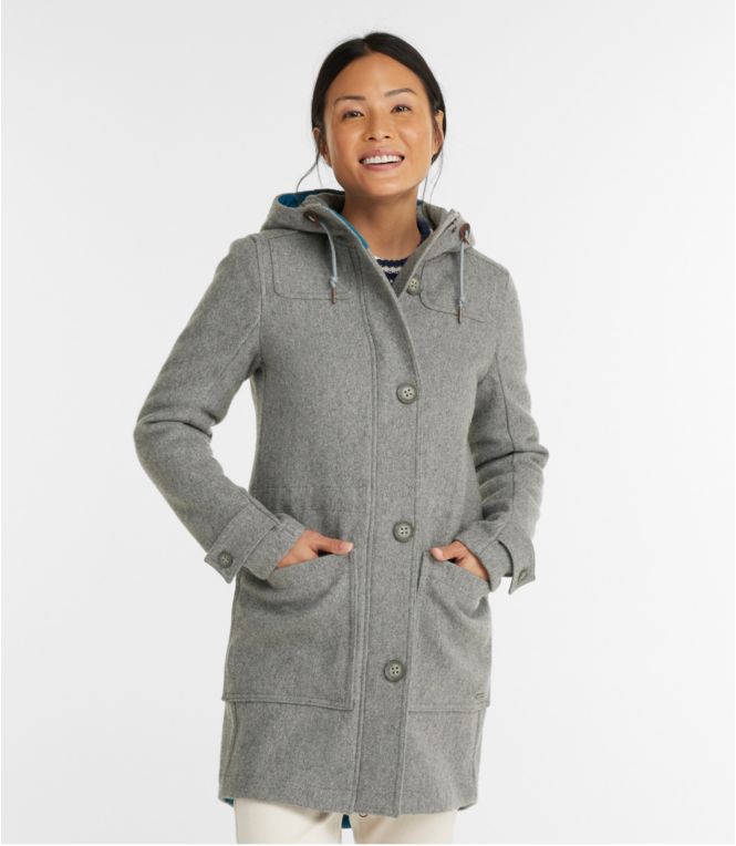 Women's Bean's West End Wool Coat - LLBeanoutlets