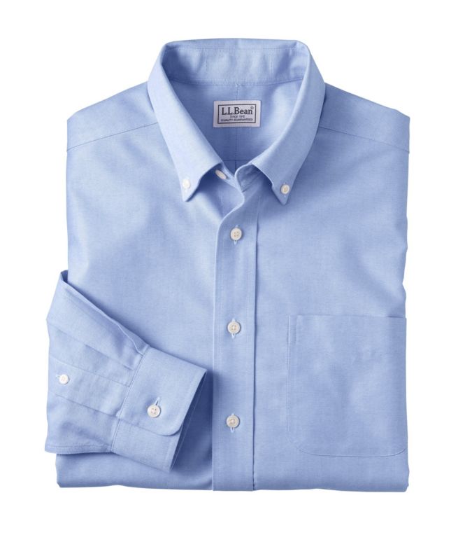 Men's Wrinkle-Free Classic Oxford Cloth Shirt, Traditional Fit - LLBeanoutlets