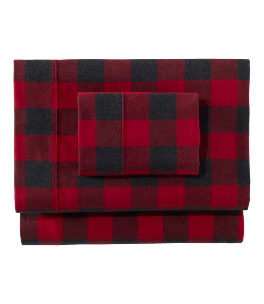 Heritage Chamois Flannel Sheet Collection, Plaid - LLBeanoutlets