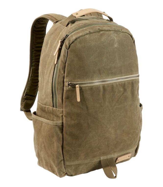 Waxed Canvas Travel Backpack - LLBeanoutlets