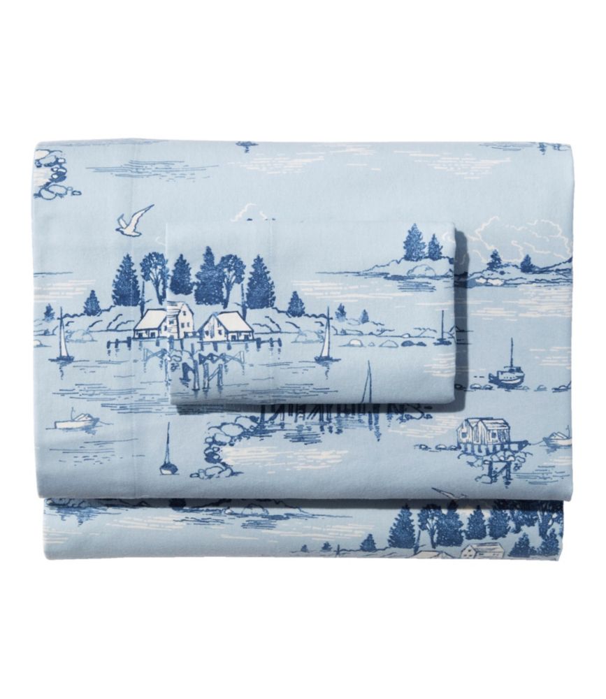 Coastal Landscape Flannel Sheet Collection - LLBeanoutlets