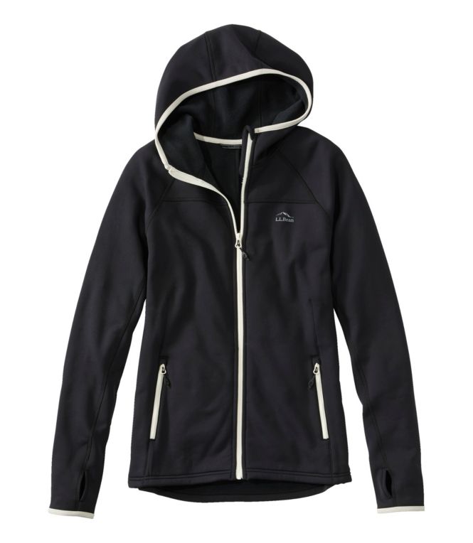 Women's PrimaLoft ThermaStretch Fleece Jacket, Hooded Full-Zip - LLBeanoutlets
