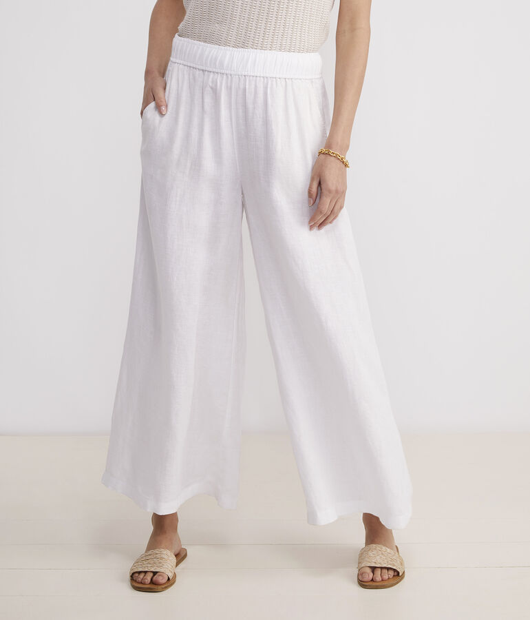 Wide-Leg Linen Pant - LLBeanoutlets
