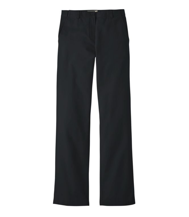 Women's Wrinkle-Free Bayside Pants, High-Rise Hidden Comfort Waist Straight-Leg - LLBeanoutlets