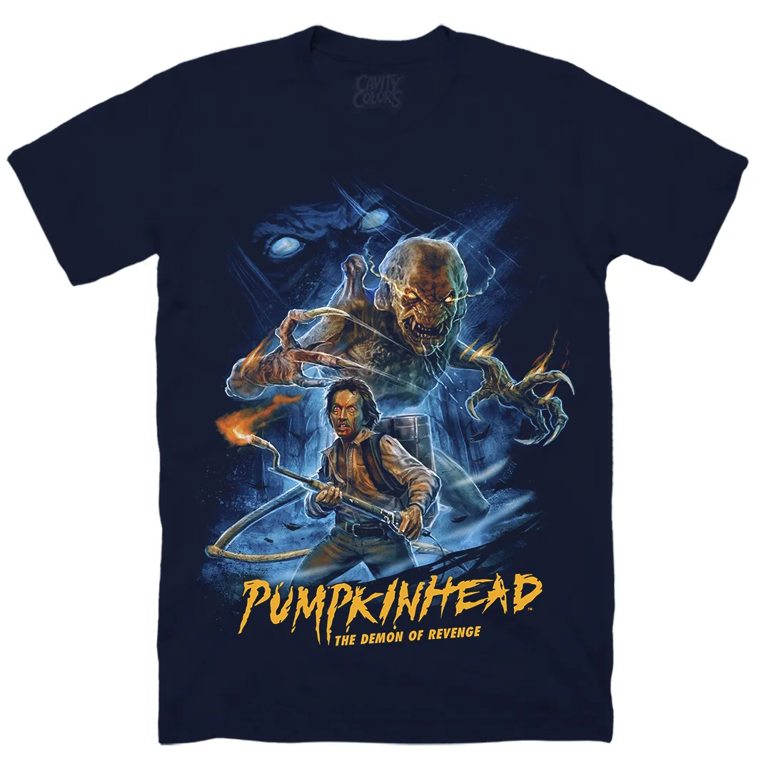 PUMPKINHEAD: DEMON OF REVENGE - T-SHIRT (MIDNIGHT BLUE) - LLBeanoutlets