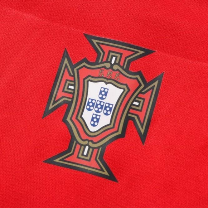 Portugal Red Hooded Tracksuit Top