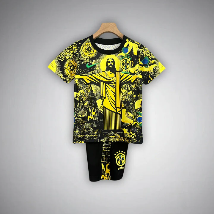 Brazil Jesus Premium Kids Size Yellow Kit