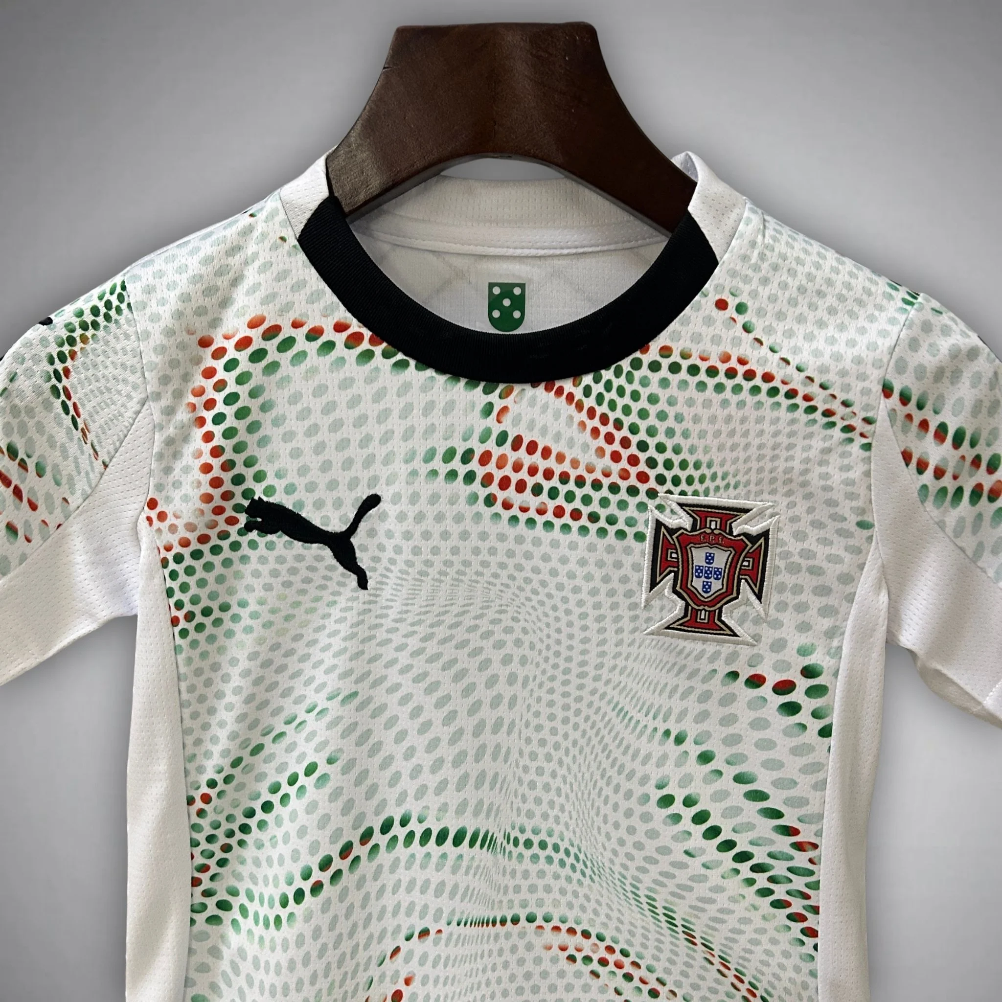 Portugal 2025 White Away Kids Football Shirt