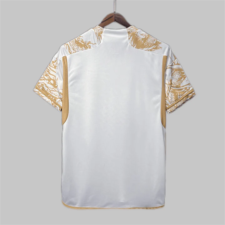 Real Madrid Golden Dynasty White & Gold Football Shirt