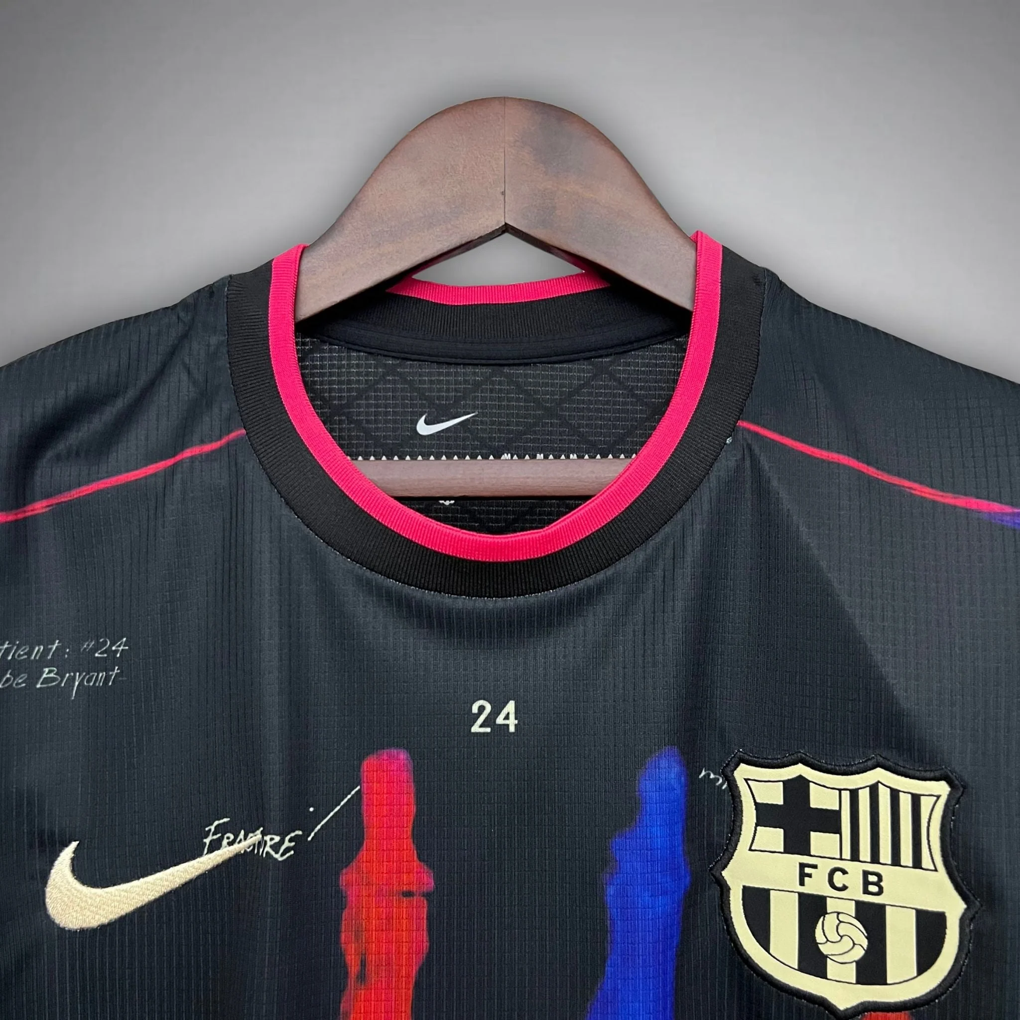 FC Barcelona Blood and Colors Black Graphic Football Shirt