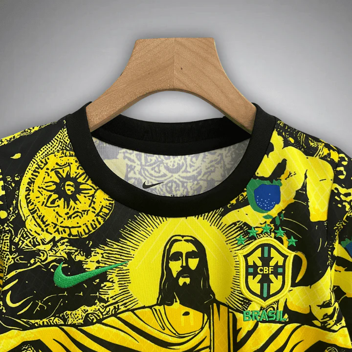 Brazil Jesus Premium Kids Size Yellow Kit