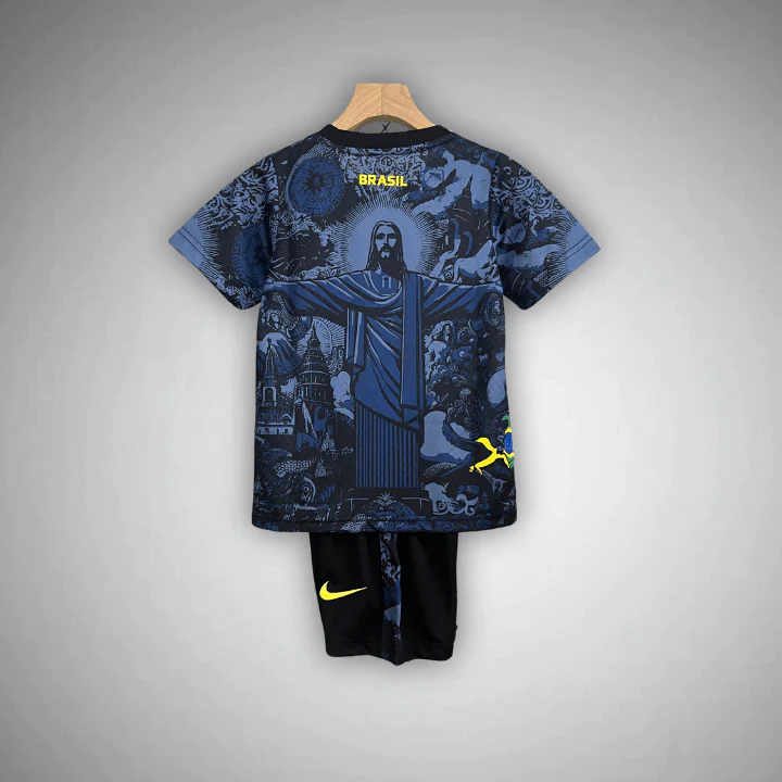 Brazil Jesus Premium Blue Kids Size Kit