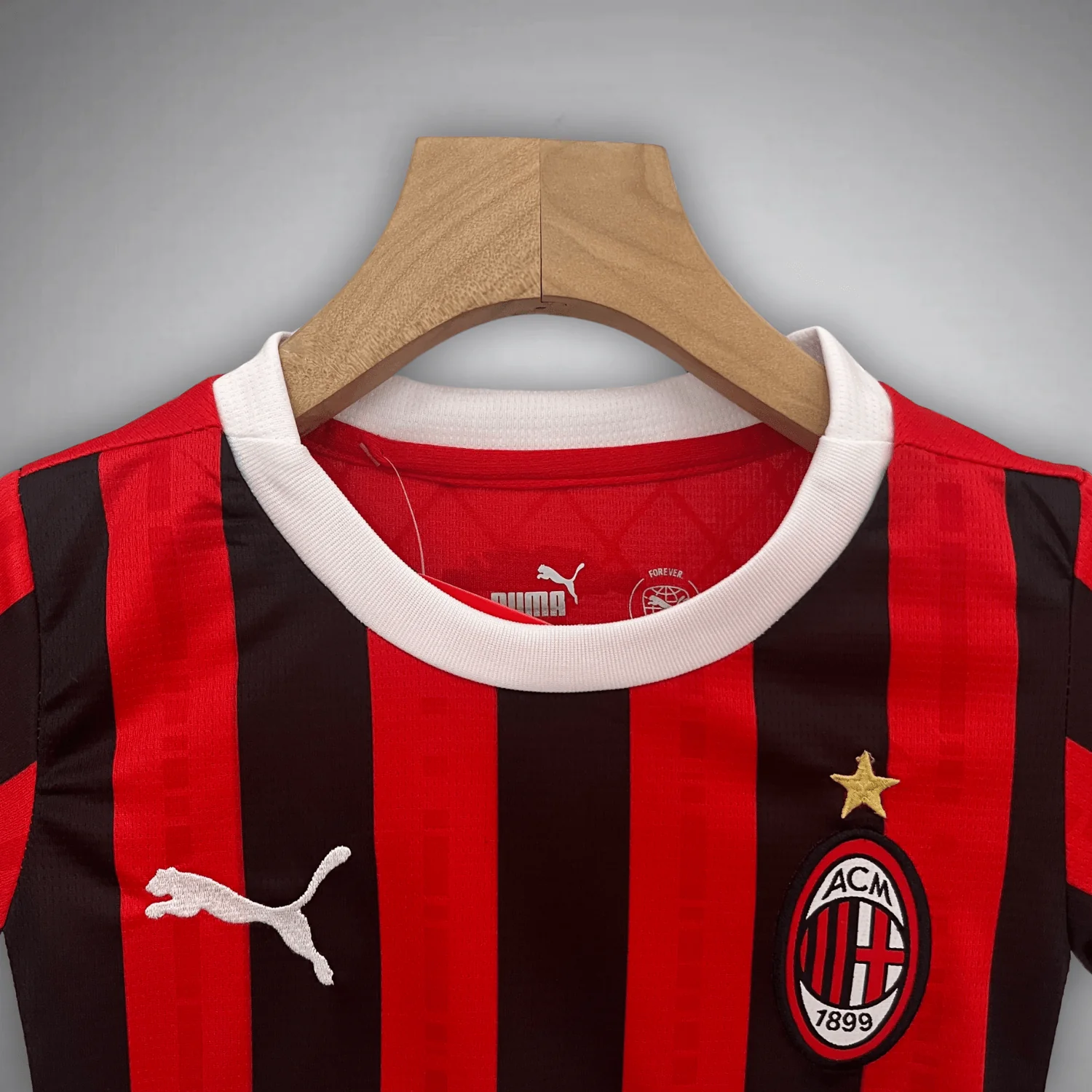 AC Milan 2024/25 Home Kids Kit – Red & Black