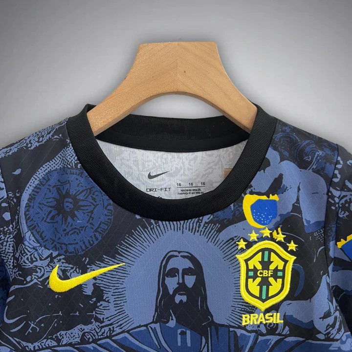 Brazil Jesus Premium Blue Kids Size Kit