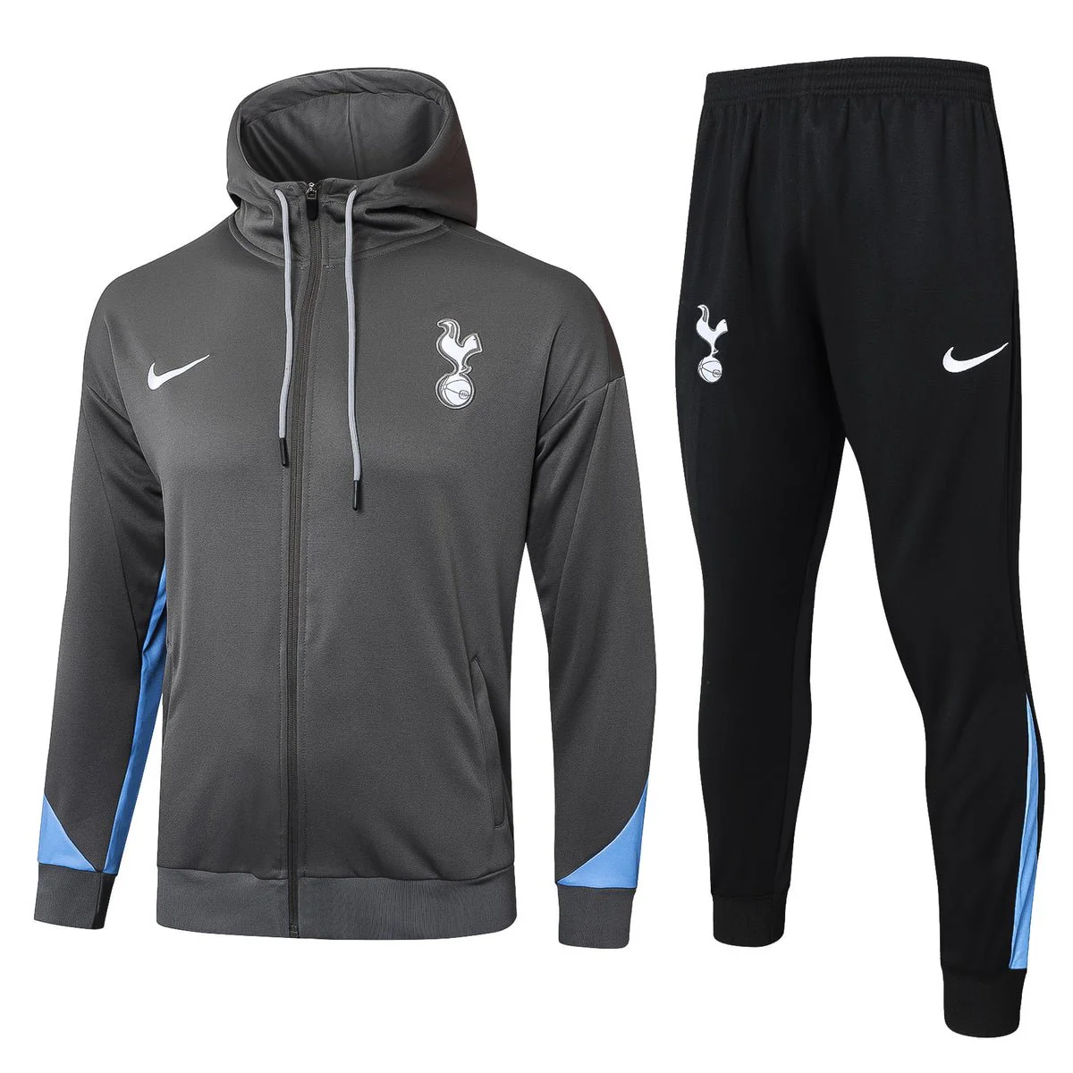 Tottenham Gray and Black Premium Tracksuit