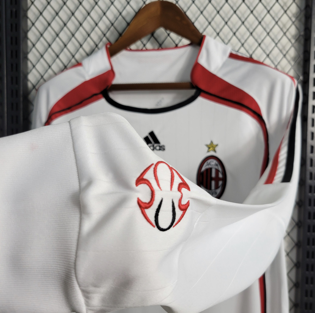 AC Milan 2006/07 Retro Away Football Shirt – White