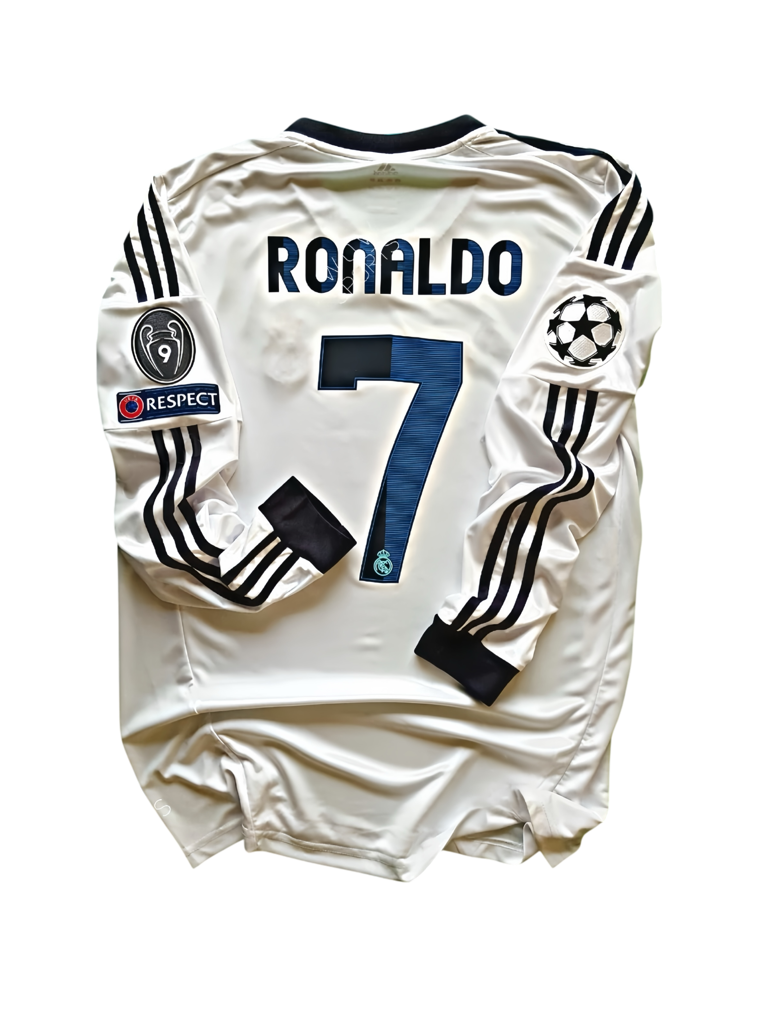 Real Madrid 2012/13 White Home Ronaldo 7 Long Sleeve Shirt